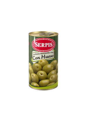 ACEITUNA SERPIS VERDE C/HUESO MANZANILLA L/300GR