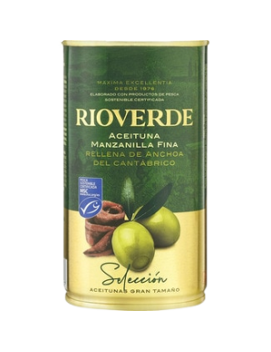 ACEITUNAS MANZANILLA R/ANCHOA RIOVERDE L/ 370ML