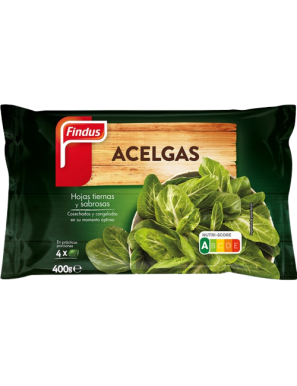 ACELGA CONGELADA  HOJAS  FINDUS BOLSA 400 GR