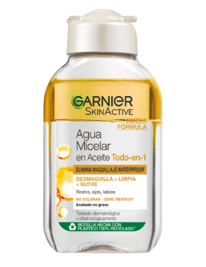 AGUA MICELAR GARNIER EN ACEITE TODO EN 1 B/100 ML