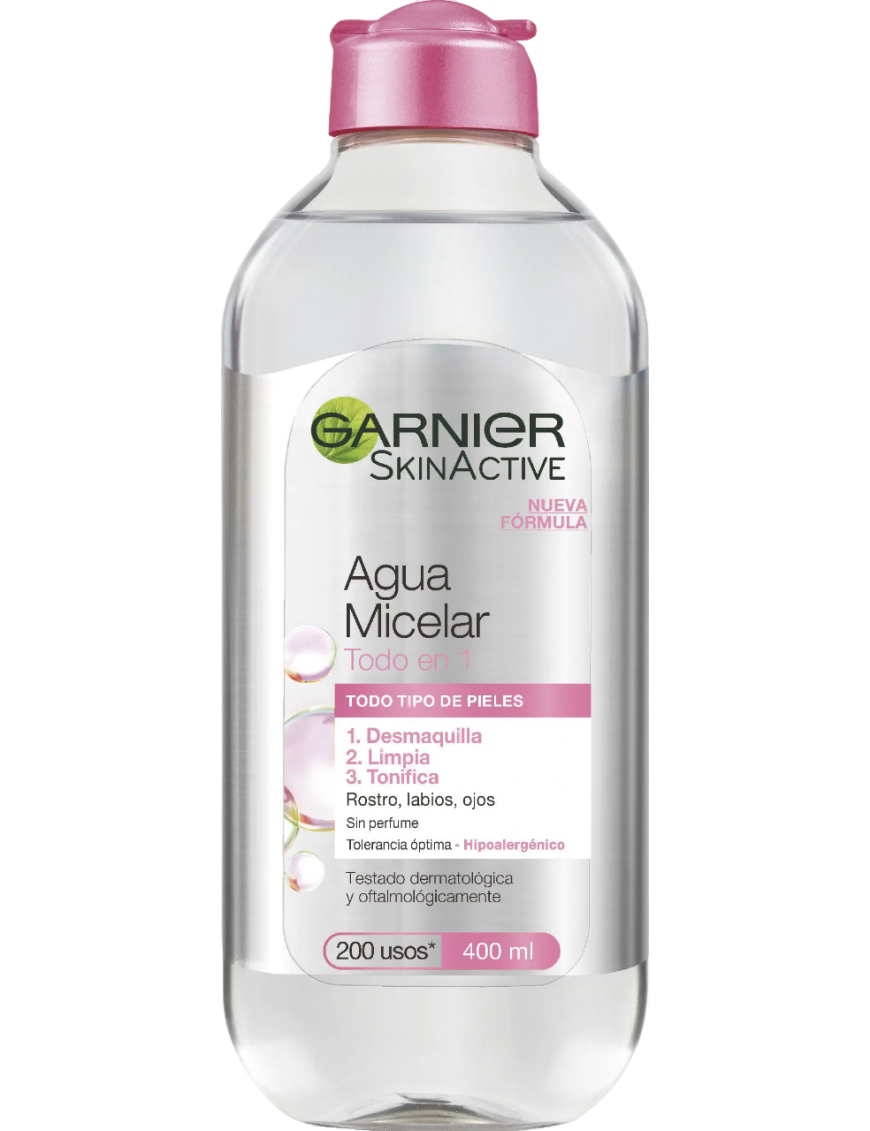 AGUA MICELAR GARNIER TODO EN 1 B/400 ML