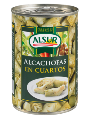 ALCACHOFA CUARTEADAS ALSUR LATA 390 GR