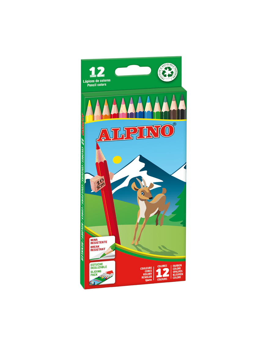 PP LAPIZ ALPINO COLORES PAQUETE 12 UD