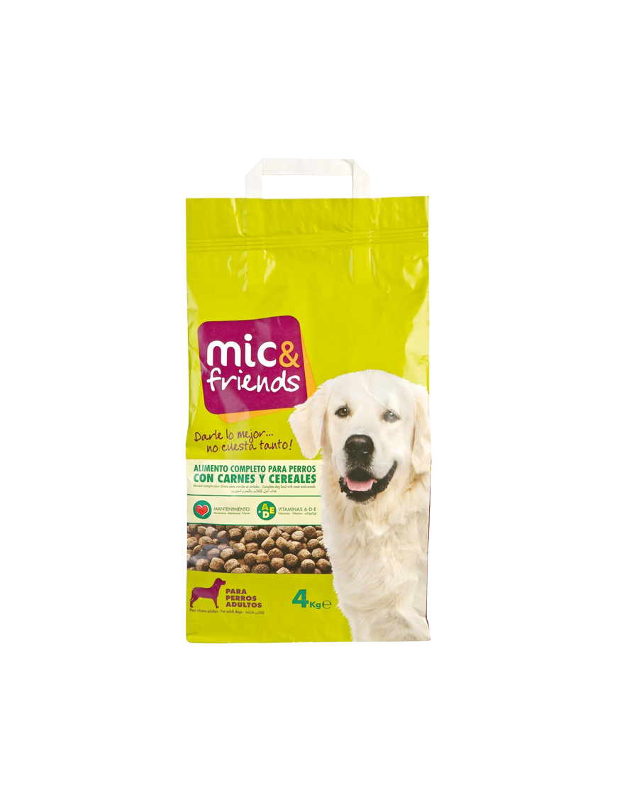 COMIDA PERRO MIC&FRIENDS CARNES CEREAL B/4 KG