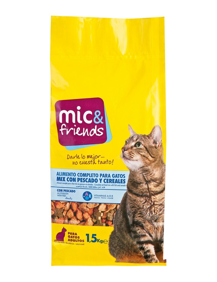 COMIDA GATO MIC&FRIENDS ESTERILIZADOS B/1,5 KG