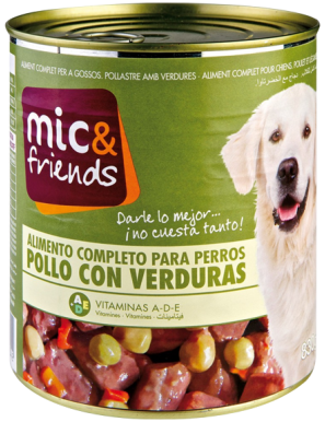 COMIDA PERRO MIC&FRIENDS POLLO/VERDURA L/720 GR