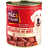 COMIDA PERRO MIC&FRIENDS BUEY L/720 GR