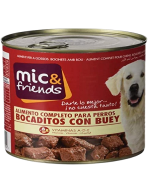 COMIDA PERRO MIC&FRIENDS BUEY L/1.2 KG