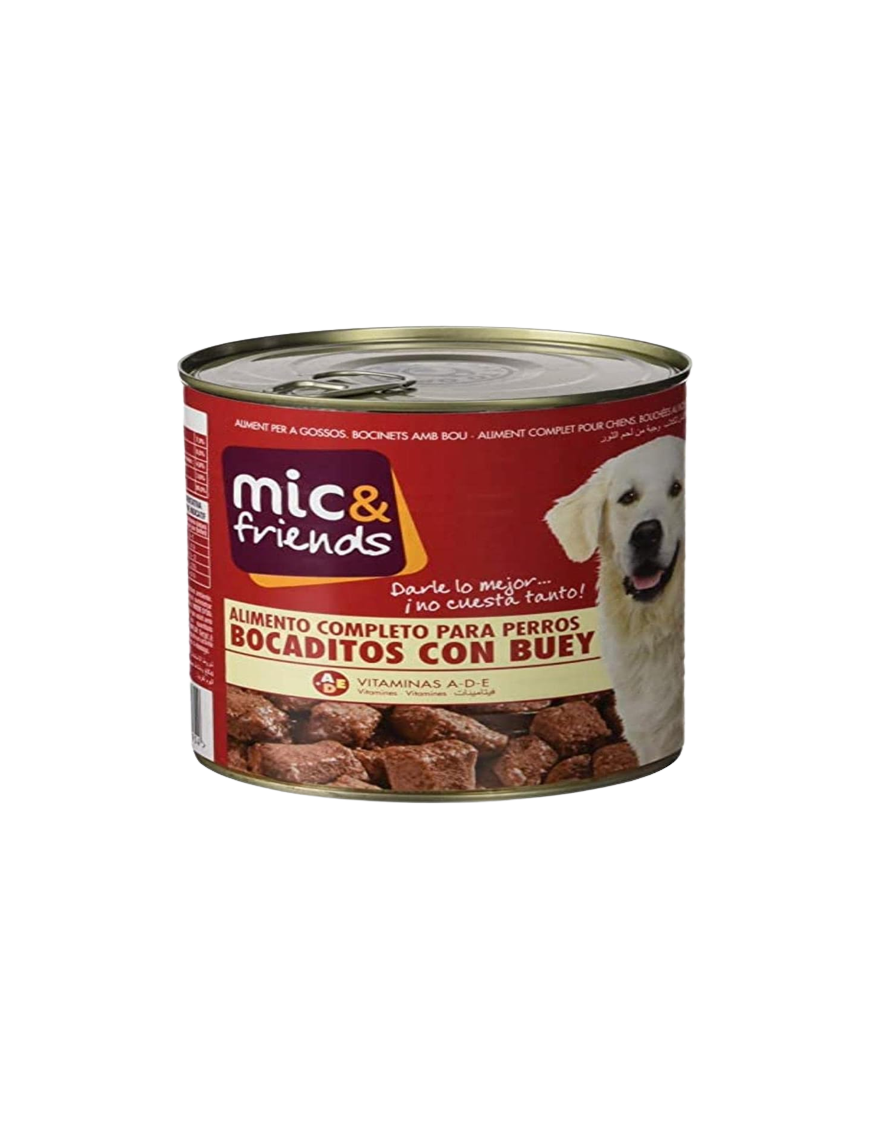 COMIDA PERRO MIC&FRIENDS BUEY L/1.2 KG