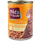 COMIDA GATO MIC&FRIENDS POLLO L/415 GR