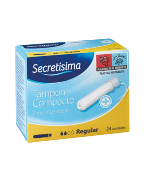 TAMPONES SECRETISIMA C/APLICADOR REGULAR C/24 UD