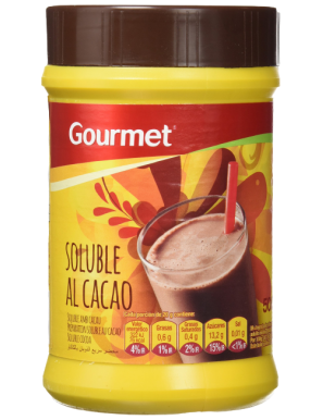 CACAO GOURMET SOLUBLE BOTE 500 GR