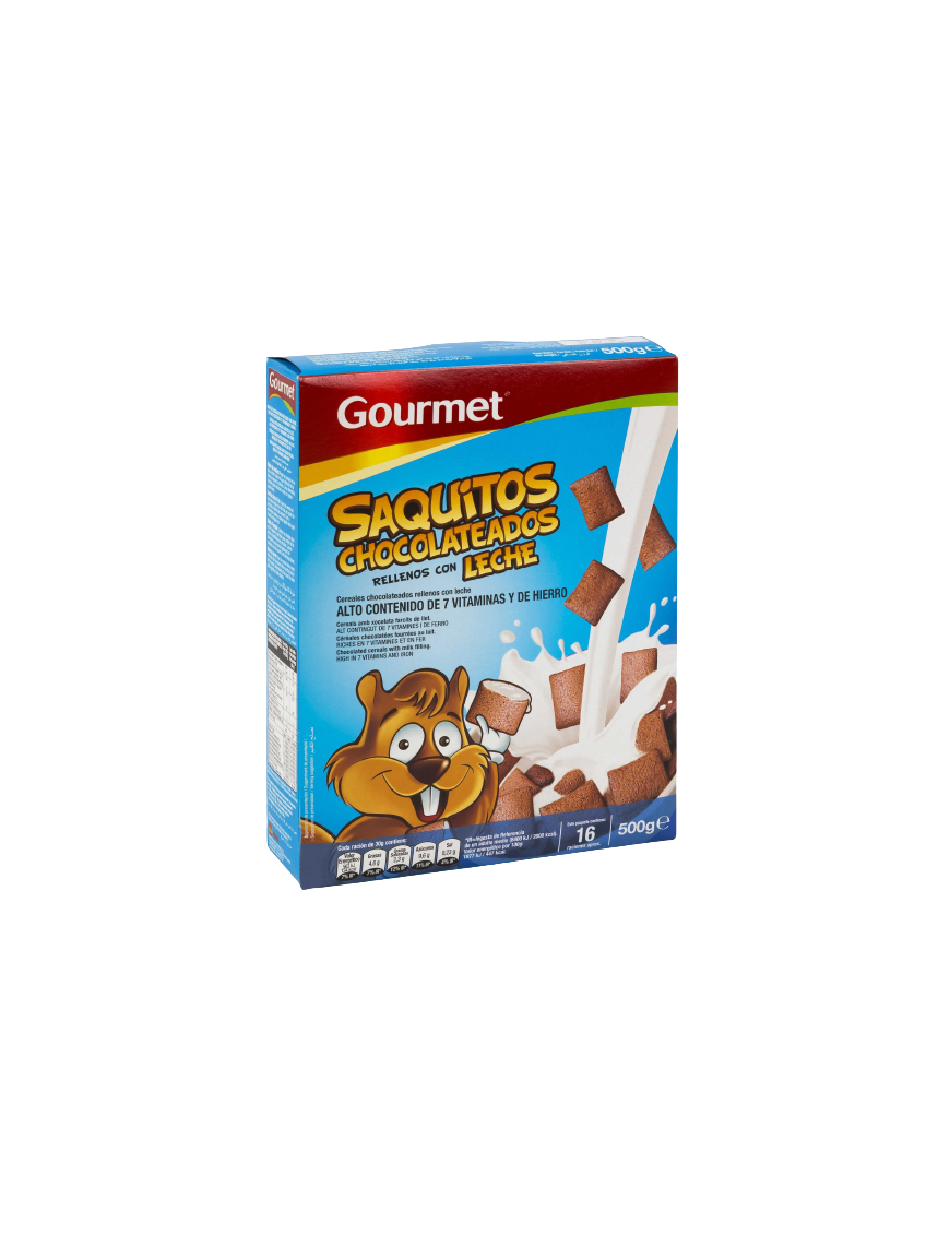 CEREALES GOURMET RELLENOS LECHE P/500GR