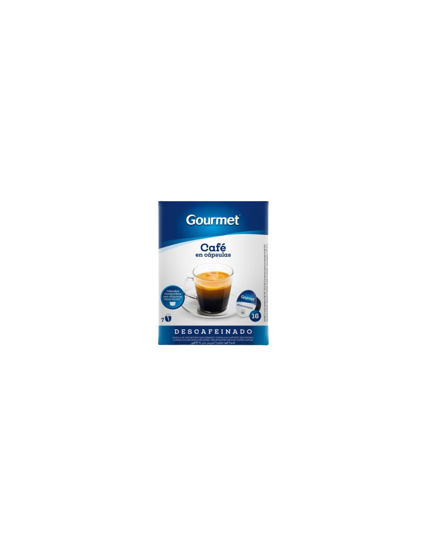 CAFE GOURMET DESCAFEINADO CAPSULAS 16 UD