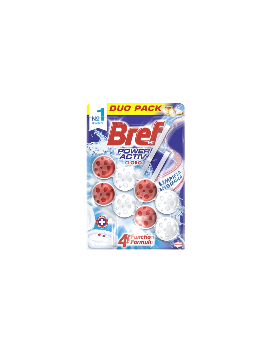 LIMPIADOR WC BREF PODER ACTIVO CLORO PACK-2 UDS