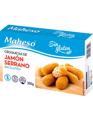 CROQUETA MAHESO JAMON SIN GLUTEN B/300 GR