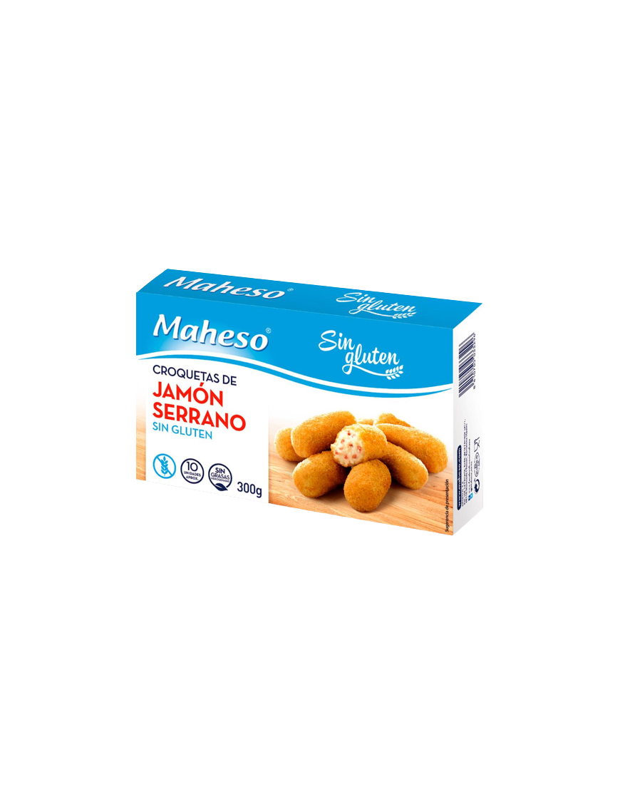 CROQUETA MAHESO JAMON SIN GLUTEN B/300 GR