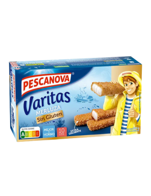 MERLUZA PESCANOVA VARITA CRUJIENTE S/GLUTE P/300GR