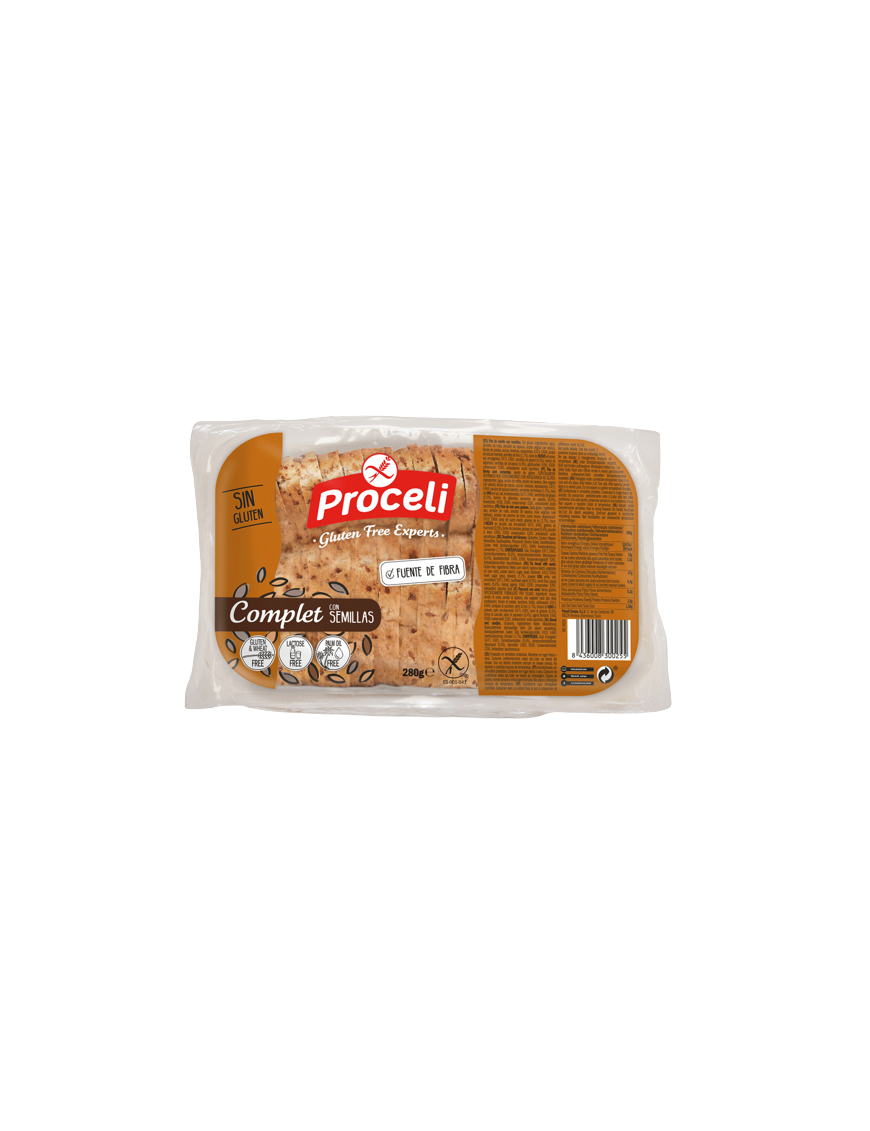 S/GLUTEN PROCELI PAN MOLDE CON SEMILLAS P/280G