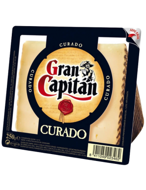 QUESO LACT.G.CAPITAN CURADO CUÑA-250.GR.