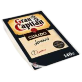 QUESO LACT.G.CAPITAN CURADO LONCHAS 140.GR.