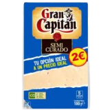 QUESO LACT.GRAN CAPITAN SEMIC (2€) LONCHA 100 GR