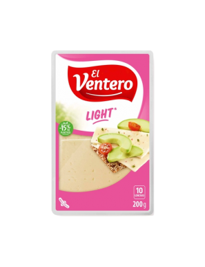 QUESO LACT.VENTERO LONCHA LIGHT TIERNO B/200.GR.