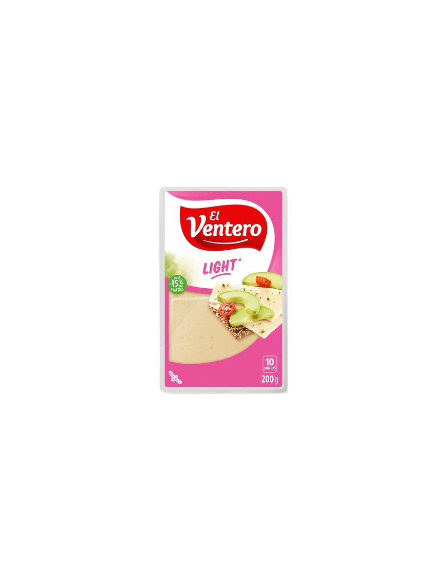 QUESO LACT.VENTERO LONCHA LIGHT TIERNO B/200.GR.