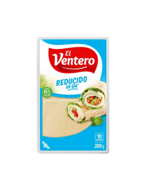 QUESO LACT.VENTERO LONCHA REDUCIDO/SAL B/200GR.