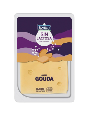 QUESO LONCHA GOUDA SIN LACTOSA KAIKU B/150 GR