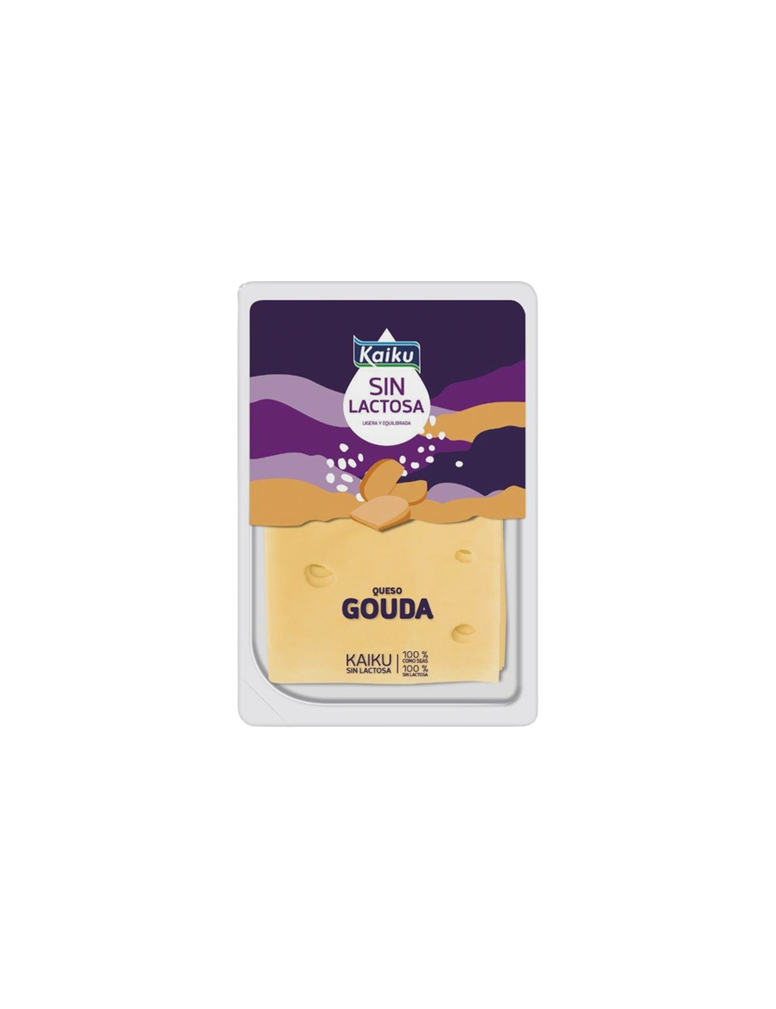 QUESO LONCHA GOUDA SIN LACTOSA KAIKU B/150 GR