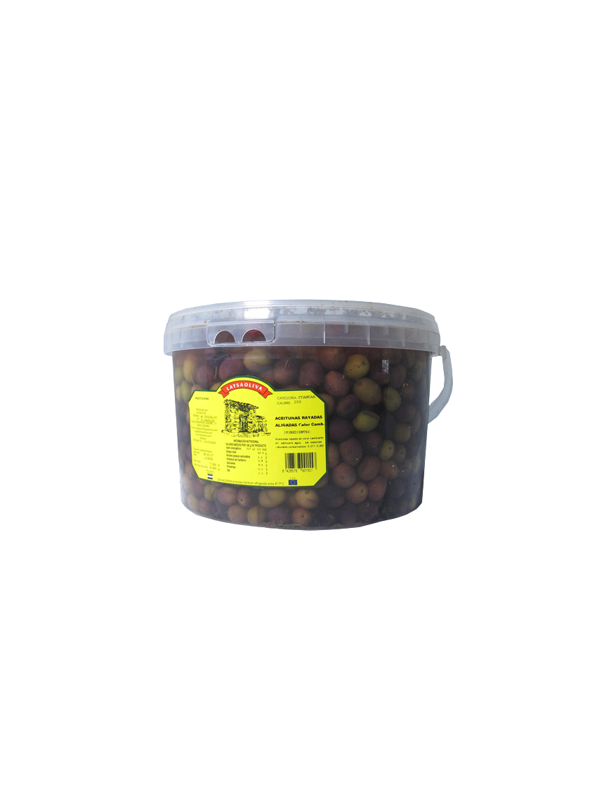 ACEITUNAS ALIÑADAS RAJADAS NATURAL GF/4 KG