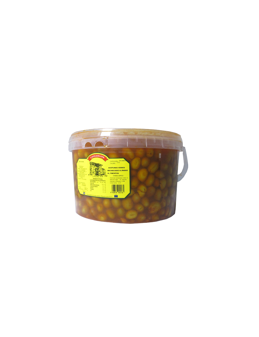 ACEITUNAS MACHACADAS PIMENTÓN HURDES GF/4 KG