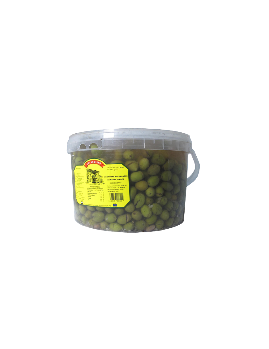 ACEITUNAS MACHACADAS VERDES HURDES GF/4 KG