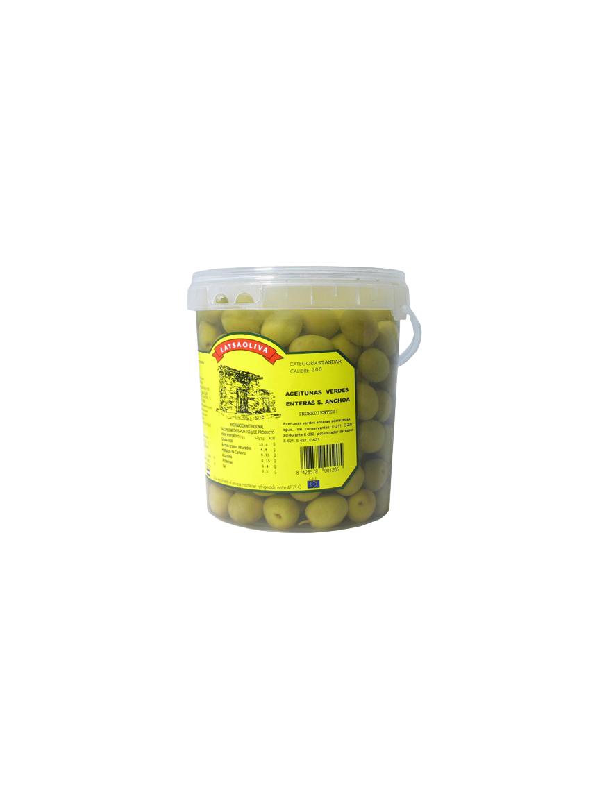 ACEITUNAS VERDE ENTERA S/A HURDES GF/4 KG