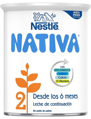 LECHE CONTINUACION EN POLVO NESTLE NATIVA2 B/800GR