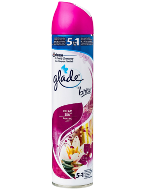 AMBIENTADOR GLADE SPRAY RELAX ZEN BOTE 300 ML.