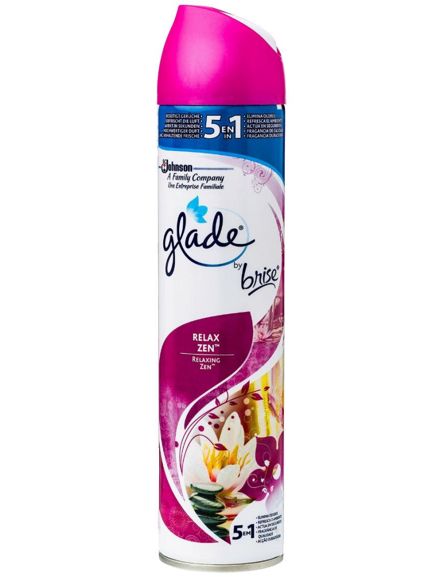 AMBIENTADOR GLADE SPRAY RELAX ZEN BOTE 300 ML.