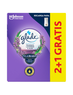 AMBIENTADOR GLADE 1-TOQUE RECAMBIO LAVANDA P/3UD