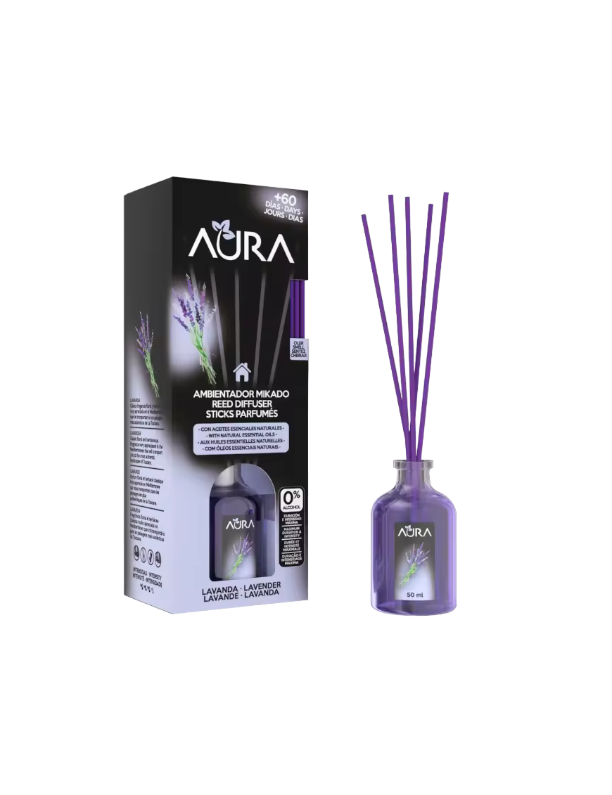 AMBIENTADOR MIKADO AURA LAVANDA 50 ML.