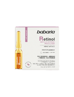 AMPOLLAS BABARIA RETINOL ANTIEDAD  PACK-5 X 2 ML.