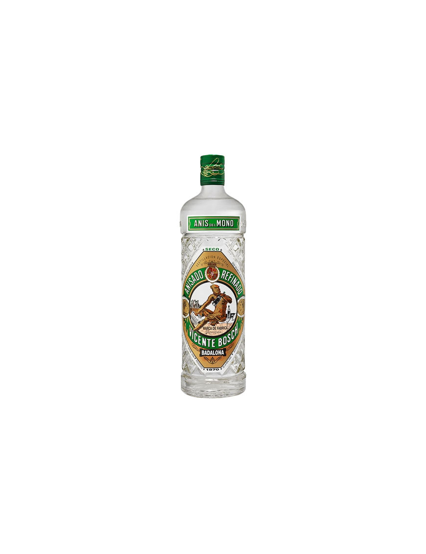 ANIS DEL MONO SECO 40º  BOTELLA 70 CL.