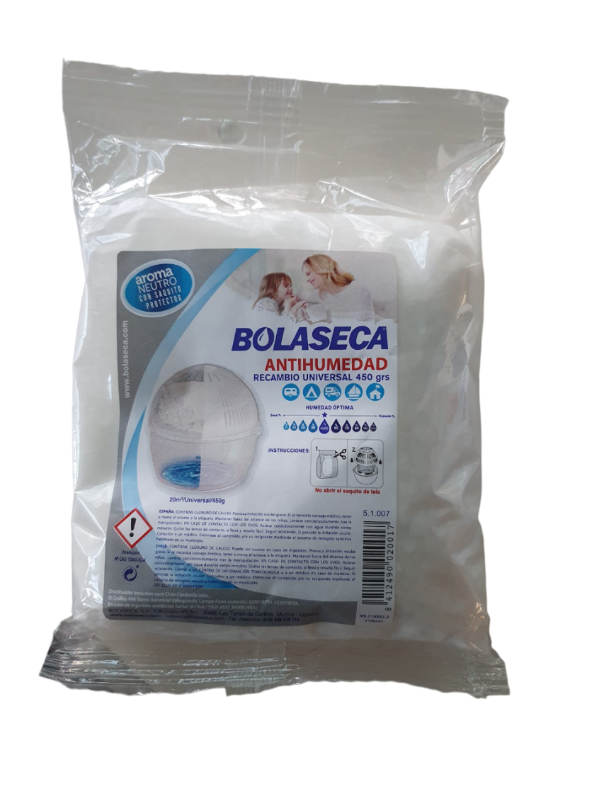 ANTIHUMEDAD RECAMBIO BOLASECA BOLSA 450GR