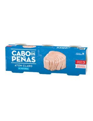 ATUN CABO PEÑAS AL NATURAL 80GR PACK-3UD