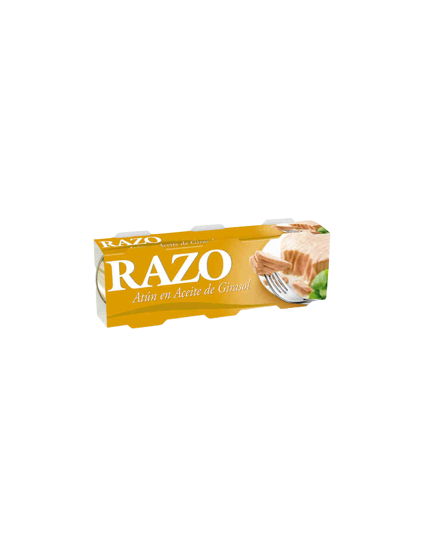 ATUN RAZO A/ VEGETAL 80 GR PACK-3 UD