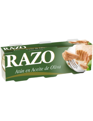 ATUN RAZO A/OLIVA 80 GR PACK-3 UD OJOOOO