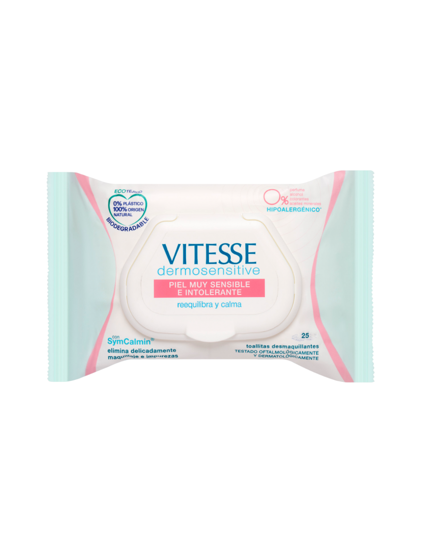 TOALLITAS DESMAQUILLADORAS VITESSE SENSIBLE P/25UD