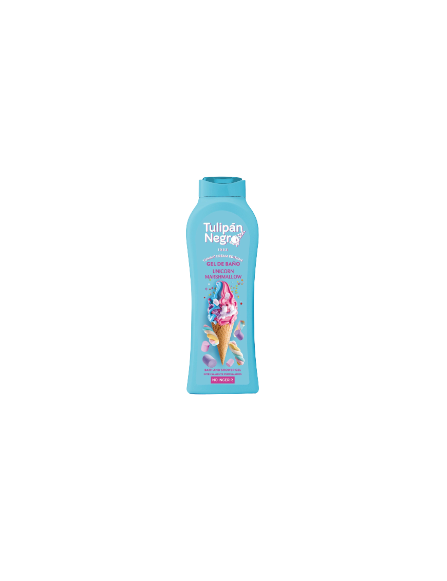 GEL BAÑO TULIPAN NEGRO UNICORNIO B/650ML