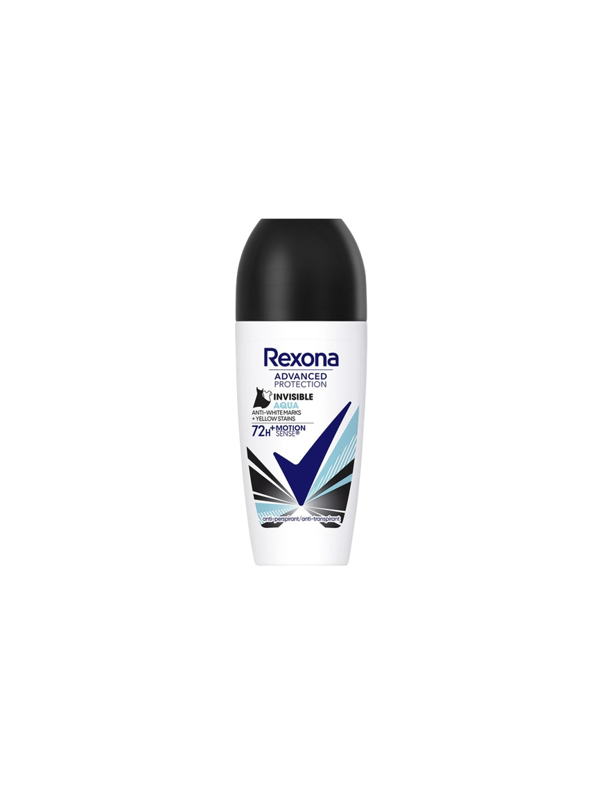 DESODORANTE REXONA INVISBLE AQUA 72H  ROLL-ON 50ML