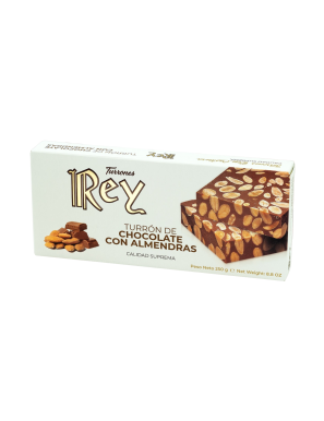 TURRON REY CHOCOLATE-ALMENDRAS EST/250 GR